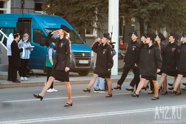 В Кемерове репетиции торжественного марша ко Дню Победы пройдут 30 апреля, 5 и 7 мая