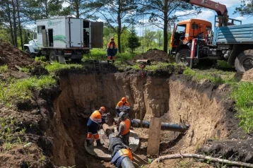 Фото: Власти: в Кемерове почти завершено строительство водопровода в посёлке Пионер 1