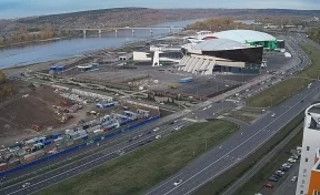 Один из крупнейших спорткомплексов России: строительство «Кузбасс-Арены» за две минуты