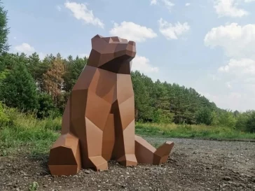 Фото: Медведь, лось и белка: в Кемерове появились новые арт-объекты 1