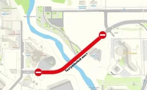 В Кемерове на три недели закроют проезд по Театральному мосту