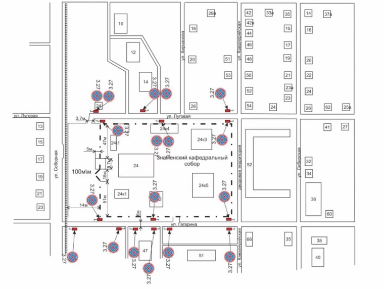 Участок у Знаменского собора
