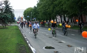 Сотни кемеровчан приняли участие в велопробеге