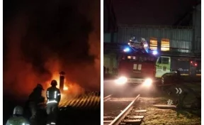 Прокуратура начала проверку после пожара в вагонном депо в Кемерове 
