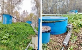 В кемеровском коттеджном посёлке без разрешения установили очистные сооружения