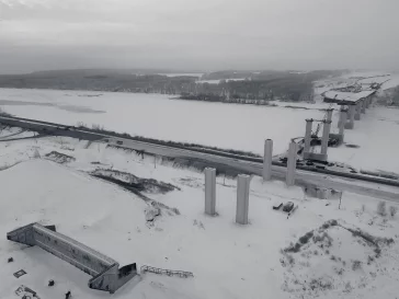 Фото: В Кузбассе строители завершили шестой этап надвижки пролётов Звёздного моста 3