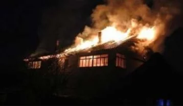 Фото: В Кузбассе произошёл пожар в частном доме 1