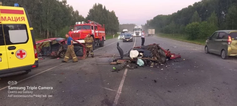 Фото: Иномарку разорвало на части на трассе Новосибирск — Ленинск-Кузнецкий: есть погибшие 3
