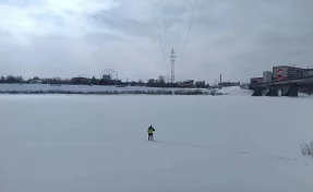 В Кемерове проверили лёд на Томи на месте будущего взрыва