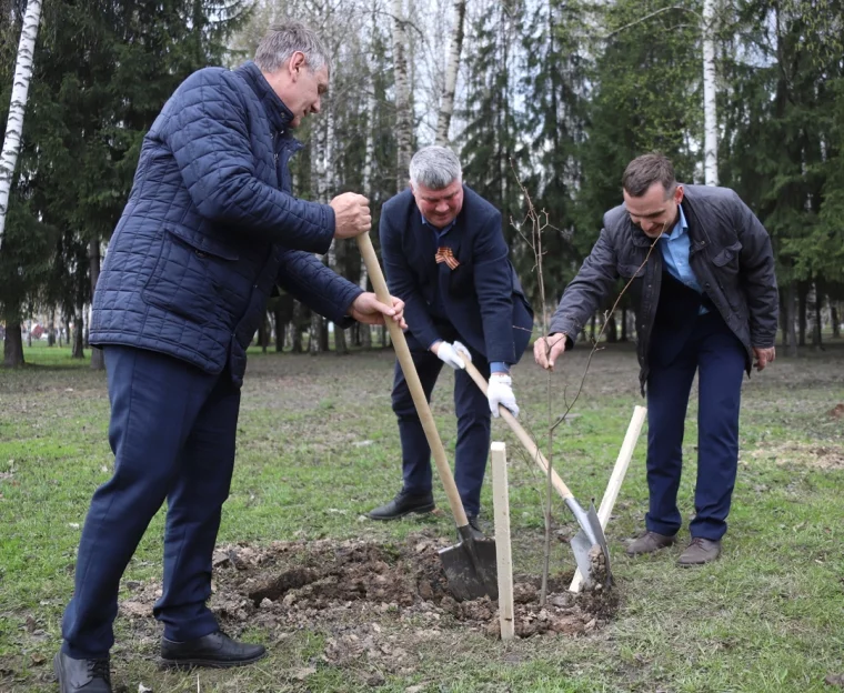 Фото: «Южный Кузбасс» сажает деревья 2