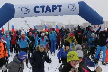 Фото: На Притомском проспекте в Кемерове открыли лыжню 1