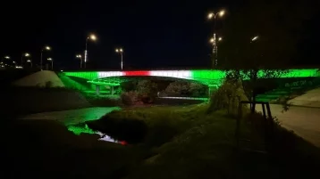 Фото: В Кемерове на Красноармейском мосту появится подсветка в цветах шахтёрской ленты 1