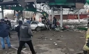 СК опубликовал видео с места пожара на АЗС в Новокузнецке