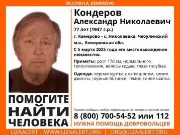 Фото: В Кузбассе волонтёры объявили поиски пропавшего 77-летнего мужчины 1