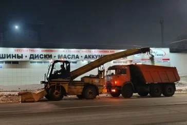 Фото: С улиц Кемерова вывозят снег: начались противопаводковые мероприятия 3