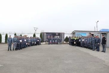 Фото: На Северном Кавказе открыли мемориал в память о погибших сотрудниках кузбасской полиции 5