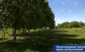Илья Середюк показал на видео, где появятся новые пешеходные пути вдоль Притомского проспекта в Кемерове
