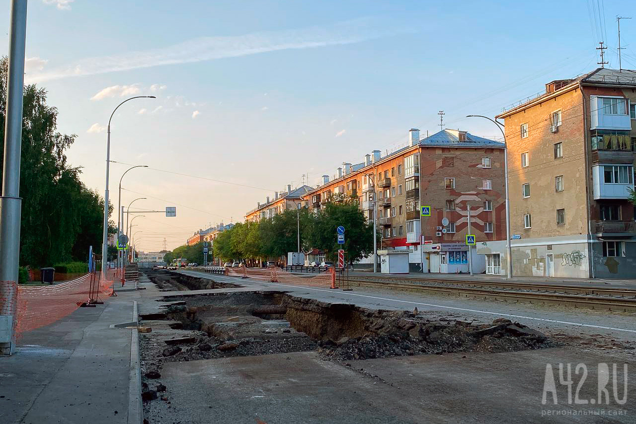 В Кемерове закроют для транспорта всю нечётную сторону улицы Дзержинского