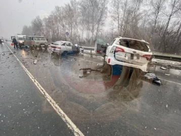 Фото: В массовом ДТП на трассе М-5 «Урал» в Рязанской области погибли четыре человека 1