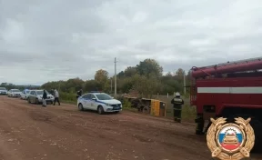 В Башкирии перевернулся школьный автобус