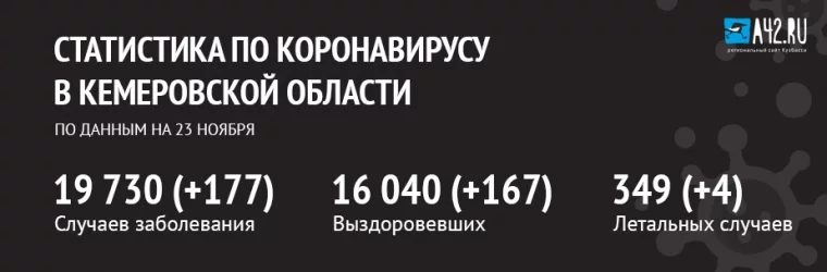 Фото: Коронавирус в Кемеровской области: актуальная информация на 23 ноября 1