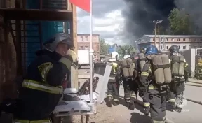В Санкт-Петербурге на складе с покрышками произошёл пожар площадью 3 500 квадратных метров 