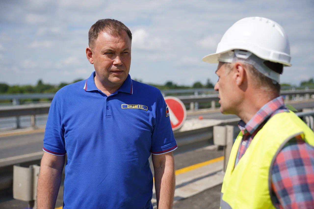 Мост через Кию и Дом культуры: Илья Середюк проверил ход капремонта объектов в Мариинске