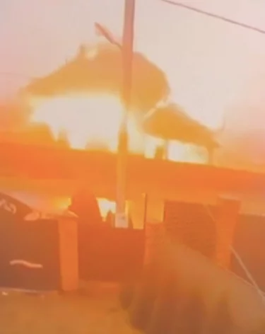 Дом полностью разрушен: мощный взрыв газа под Белгородом попал на видео