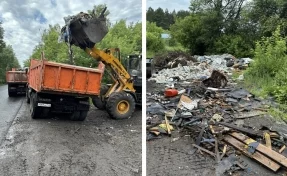 В Кемерове c улицы Мартемьянова вывезли 240 тонн мусора