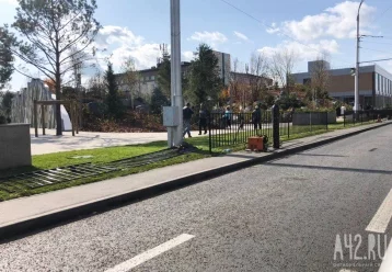 Фото: Парк Ангелов в Кемерове начали обносить забором 1