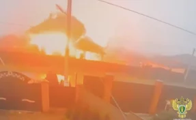 Дом полностью разрушен: мощный взрыв газа под Белгородом попал на видео