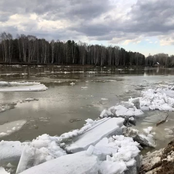 Фото: «Лёд продолжает идти»: мэр кузбасского города рассказал о ситуации на реке 1