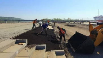 Фото: «Уже приобретает свои очертания»: кузбасские власти рассказали, как продвигается строительство набережной Томи 3