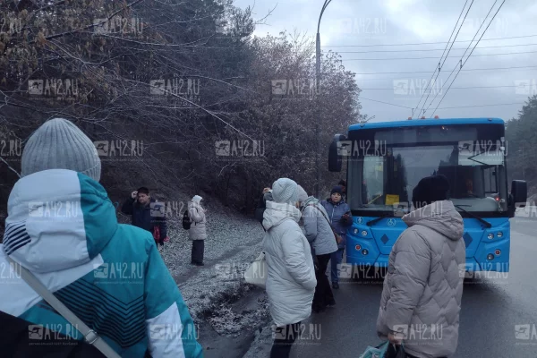 В Кемерове на ходу задымился автобус с пассажирами