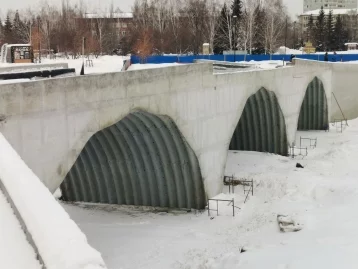 Фото: Дмитрий Анисимов: в Кемерове завершилась сборка конструктива пешеходного моста через Искитимку 1