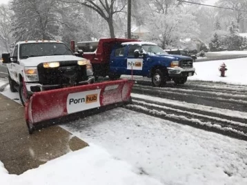 Фото: Pornhub взялся за уборку снега в Бостоне и Нью-Джерси  1