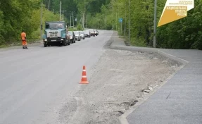В Кемерове начали ремонтировать дороги в деревне Красной