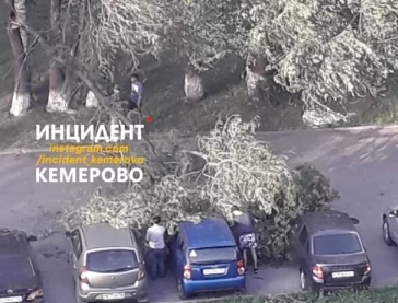 Фото: «Улетела крыша»: очевидцы делятся фото последствий штормового ветра в Кемерове 4