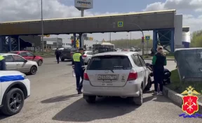 В Новокузнецке полицейские остановили автомобиль с нецензурными наклейками