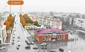 В Ленинске-Кузнецком реализуется проект по благоустройству улицы Пушкина