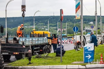 Фото: Кемеровчане сообщили об отсутствии работ на Кузбасском мосту по вечерам: комментарий властей 1