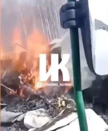 Фото: Фура известной торговой сети сгорела на трассе Алтай — Кузбасс 1