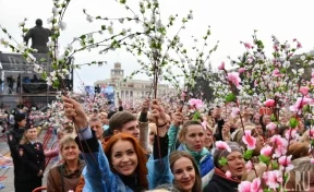 Сергей Цивилёв поблагодарил детей, сделавших яблоневые веточки для кемеровчан