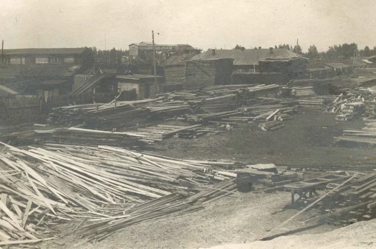 Лесозавод на Кемеровском руднике