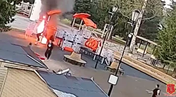 Фото: Ущерб составил 1,7 млн рублей: в Ленобласти подростки подожгли детскую площадку 1