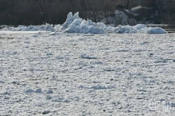 Фото: «Мамонтёнок приплыл»: кемеровчане обсуждают катание школьников на льдине по Искитимке 1