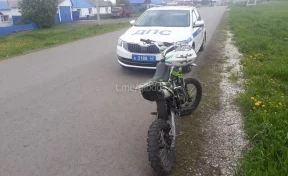 Подросток на мотоцикле попался автоинспекторам в Верх-Чебуле