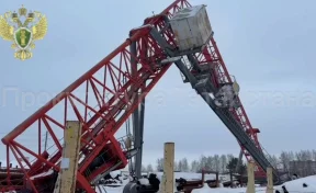 Кран упал на заводе в Бугульме, из кабины выпала 63-летняя женщина