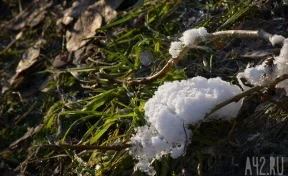 В ещё одном кузбасском городе выпал снег