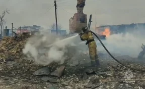 Названа возможная причина пожара, охватившего десятки домов в Курганской области